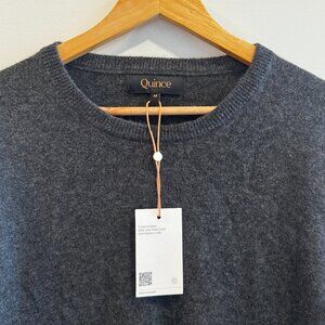 Quince Charcoal Mongolian Cashmere Sweater